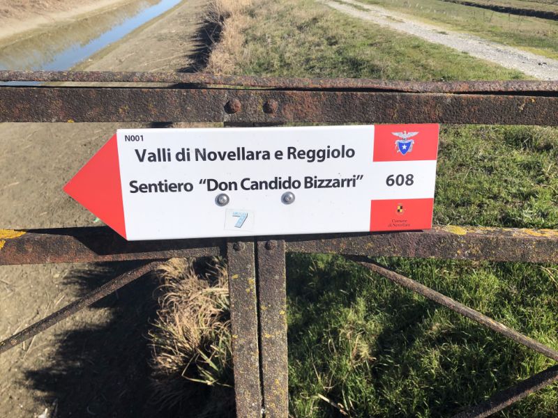 segnaletica cai alle valli di novellara