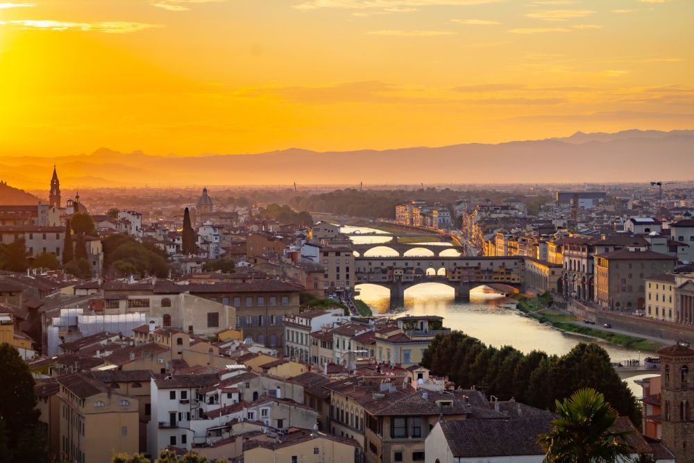 piazzale michelangelo al tramonto