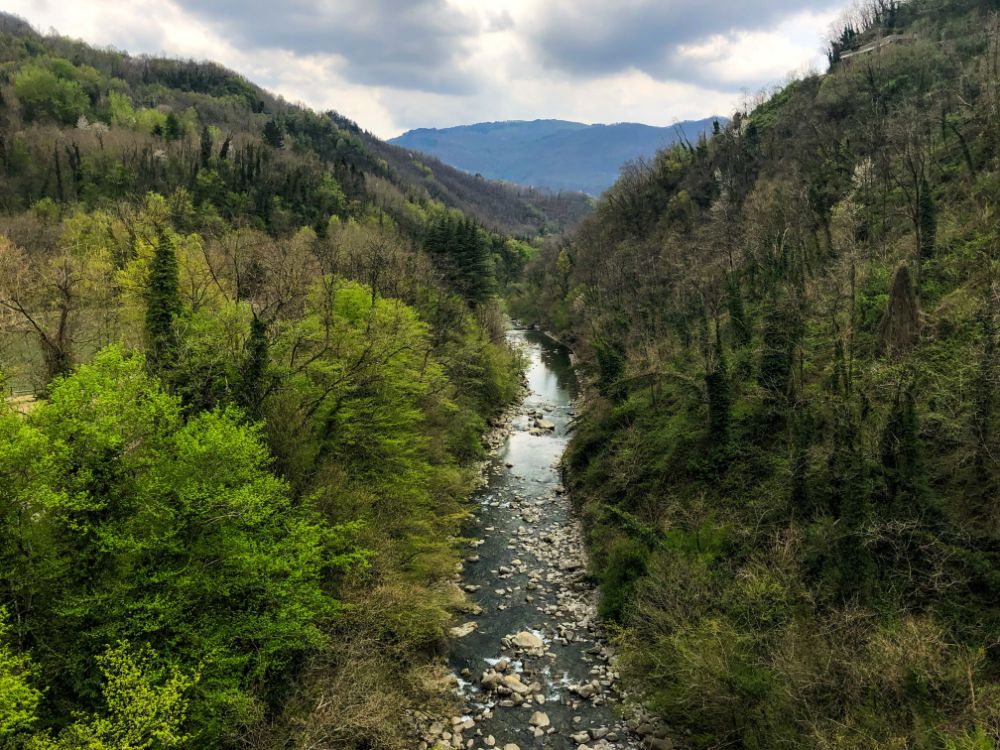 ponte delle ferriere ponte sospeso toscana