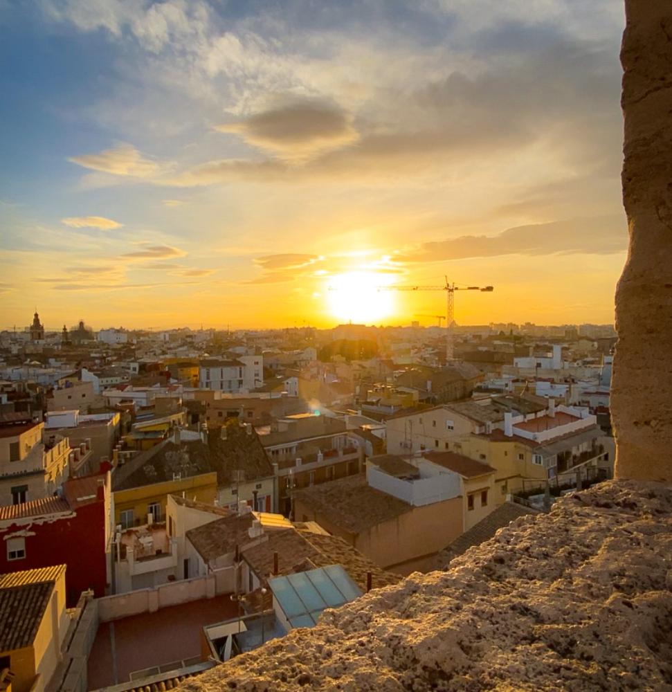 tramonto su valencia