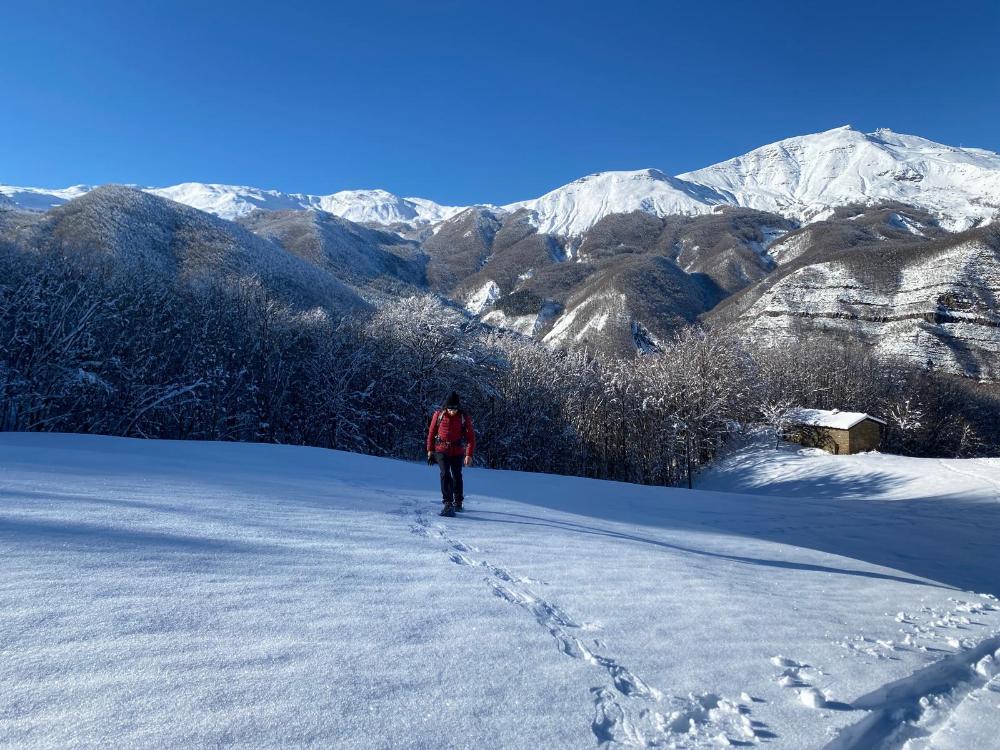 ciaspole in appennino modenese