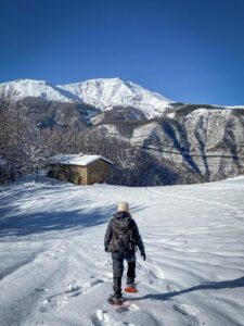 ciaspole in Appennino modenese